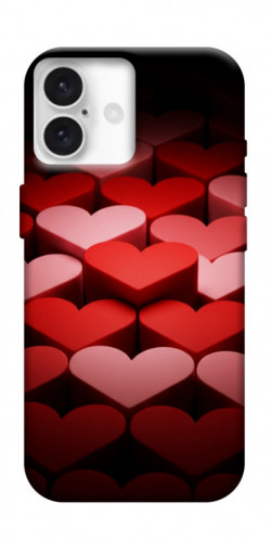 Чехол itsPrint Hearts pattern для Apple iPhone 16 Plus (6.7")