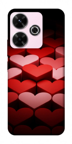 Чехол itsPrint Hearts pattern для Xiaomi Redmi 13 4G / Poco M6 4G