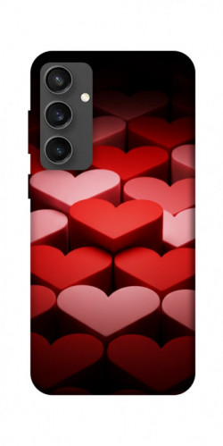 Чохол itsPrint Hearts pattern для Samsung Galaxy S24 FE