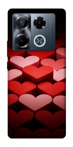 Чехол itsPrint Hearts pattern для Infinix Note 40 Pro 4G