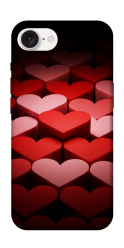 Чехол itsPrint Hearts pattern для Apple iPhone 16e (6.1")