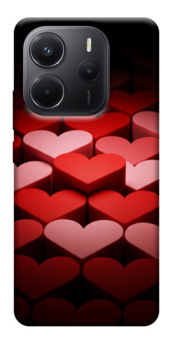 Чехол itsPrint Hearts pattern для Xiaomi Redmi Note 14 4G (Int. version)