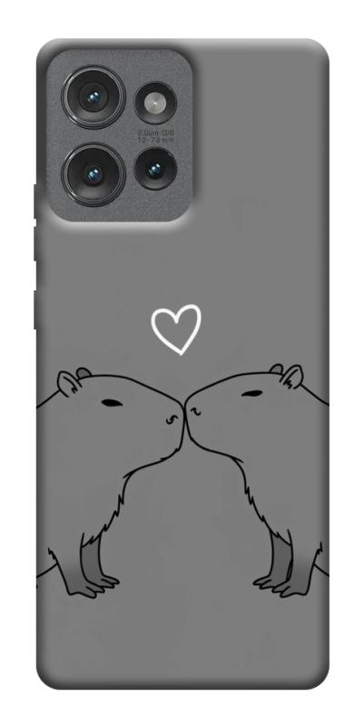 Чохол itsPrint Капібари для Motorola Edge 50, кохання, купити оптом з доставкою