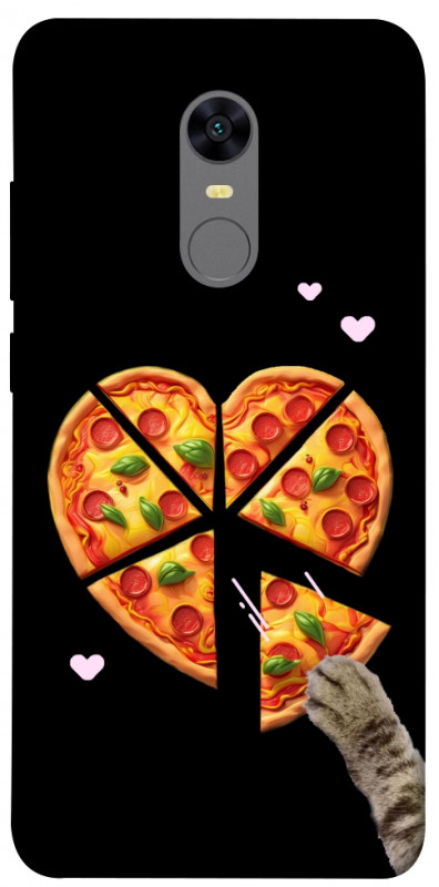 Чохол itsPrint Pizza Love Cat для Xiaomi Redmi 5 Plus / Redmi Note 5 (Single Camera), кохання, купити оптом з доставкою