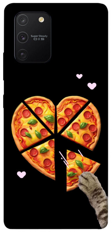 Чехол itsPrint Pizza Love Cat для Samsung Galaxy S10 Lite, любовь, купить оптом с доставкой