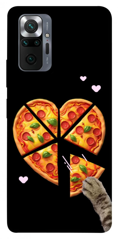 Чехол itsPrint Pizza Love Cat для Xiaomi Redmi Note 10 Pro, любовь, купить оптом с доставкой