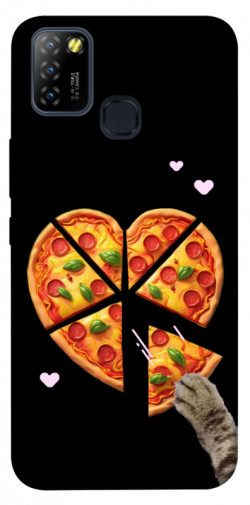 Чехол itsPrint Pizza Love Cat для Infinix Hot 10 Lite