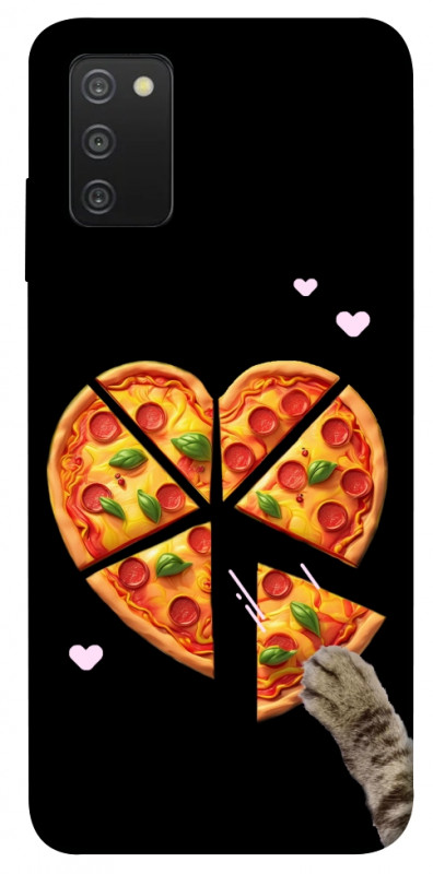 Чехол itsPrint Pizza Love Cat для Samsung Galaxy A03s, любовь, купить оптом с доставкой