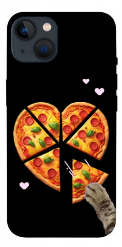 Чехол itsPrint Pizza Love Cat для Apple iPhone 13 (6.1")