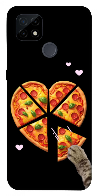 Чехол itsPrint Pizza Love Cat для Realme C21, любовь, купить оптом с доставкой