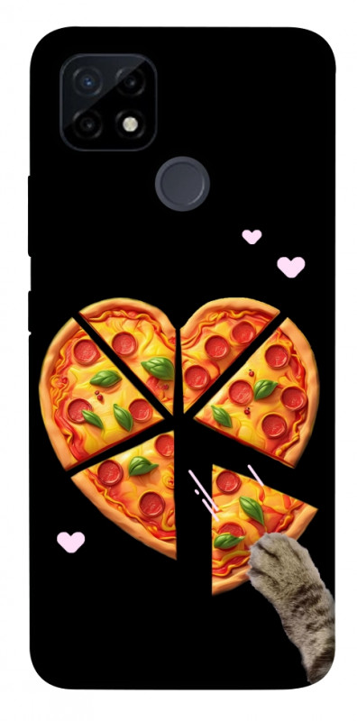 Чехол itsPrint Pizza Love Cat для Realme C12, любовь, купить оптом с доставкой