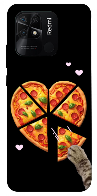 Чехол itsPrint Pizza Love Cat для Xiaomi Redmi 10C, любовь, купить оптом с доставкой