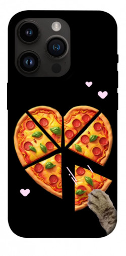 Чехол itsPrint Pizza Love Cat для Apple iPhone 14 Pro (6.1")