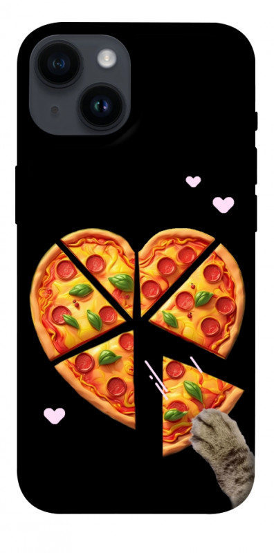 Чехол itsPrint Pizza Love Cat для Apple iPhone 14 (6.1"), любовь, купить оптом с доставкой