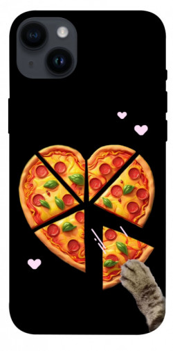 Чехол itsPrint Pizza Love Cat для Apple iPhone 14 Plus (6.7")