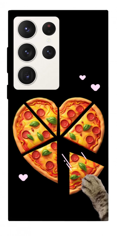 Чехол itsPrint Pizza Love Cat для Samsung Galaxy S23 Ultra, любовь, купить оптом с доставкой