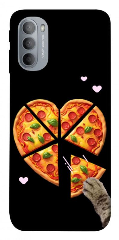 Чехол itsPrint Pizza Love Cat для Motorola Moto G31, любовь, купить оптом с доставкой