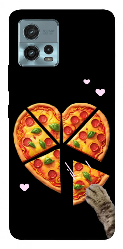 Чехол itsPrint Pizza Love Cat для Motorola Moto G72, любовь, купить оптом с доставкой