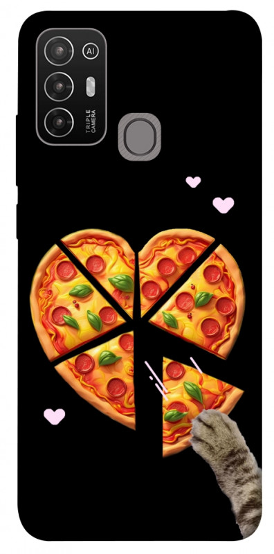 Чехол itsPrint Pizza Love Cat для ZTE Blade A52, любовь, купить оптом с доставкой