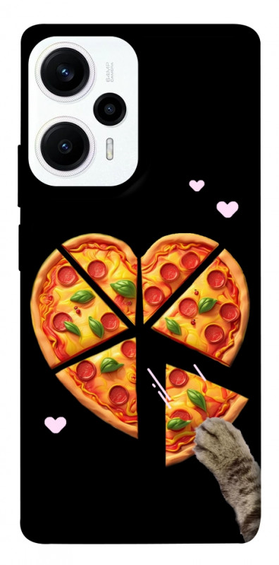 Чехол itsPrint Pizza Love Cat для Xiaomi Poco F5 / Note 12 Turbo, любовь, купить оптом с доставкой