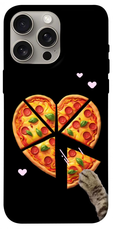 Чехол itsPrint Pizza Love Cat для Apple iPhone 15 Pro Max (6.7"), любовь, купить оптом с доставкой