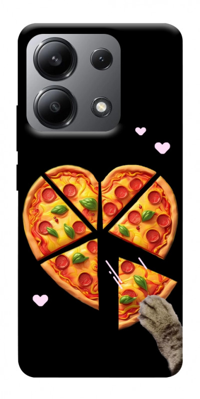 Чехол itsPrint Pizza Love Cat для Xiaomi Redmi Note 13 4G, любовь, купить оптом с доставкой