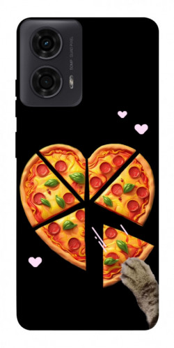 Чехол itsPrint Pizza Love Cat для Motorola Moto G24