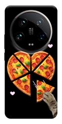 Чехол itsPrint Pizza Love Cat для Xiaomi 14 Ultra