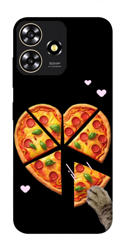 Чехол itsPrint Pizza Love Cat для ZTE Blade A73 4G, любовь, купить оптом с доставкой