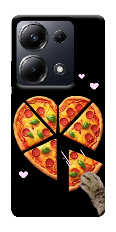 Чехол itsPrint Pizza Love Cat для Xiaomi Redmi 13 4G / Poco M6 4G, любовь, купить оптом с доставкой