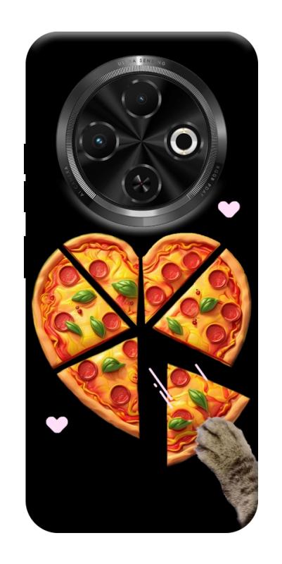Чохол itsPrint Pizza Love Cat для TECNO Spark 30C, кохання, купити оптом з доставкою
