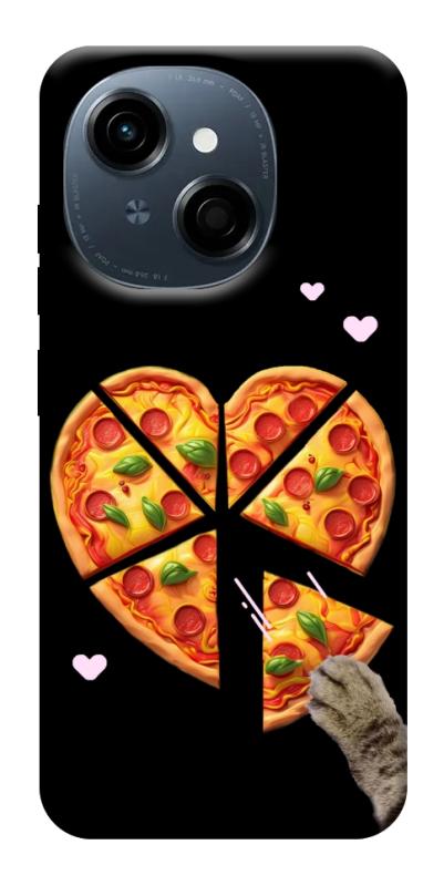 Чохол itsPrint Pizza Love Cat для TECNO Spark Go 1, кохання, купити оптом з доставкою