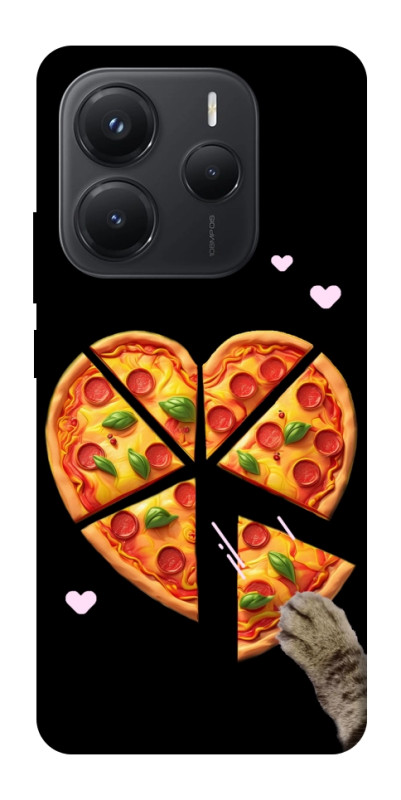 Чехол itsPrint Pizza Love Cat для Xiaomi Redmi Note 14 5G, любовь, купить оптом с доставкой