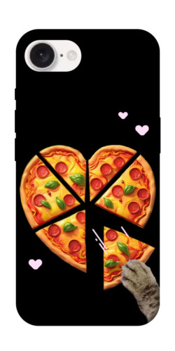 Чехол itsPrint Pizza Love Cat для Apple iPhone 16e (6.1")