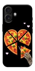 Чехол itsPrint Pizza Love Cat для Apple iPhone 17 (6.3")