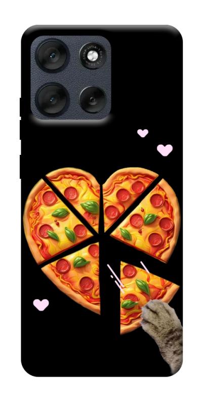 Чехол itsPrint Pizza Love Cat для Motorola Moto G56 5G, любовь, купить оптом с доставкой