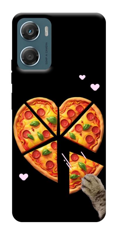 Чехол itsPrint Pizza Love Cat для Motorola Moto G06, любовь, купить оптом с доставкой