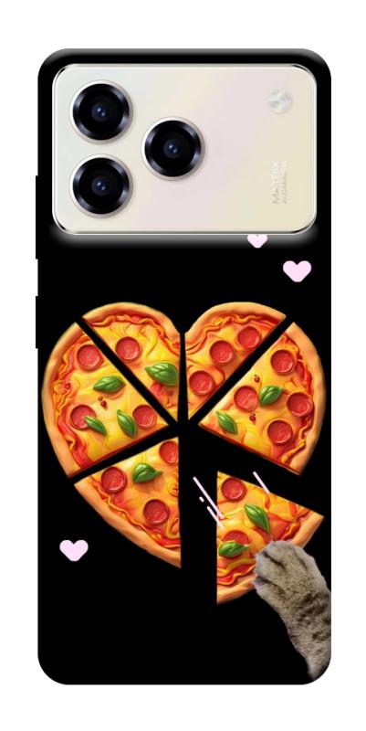 Чехол itsPrint Pizza Love Cat для ZTE Blade A76, любовь, купить оптом с доставкой
