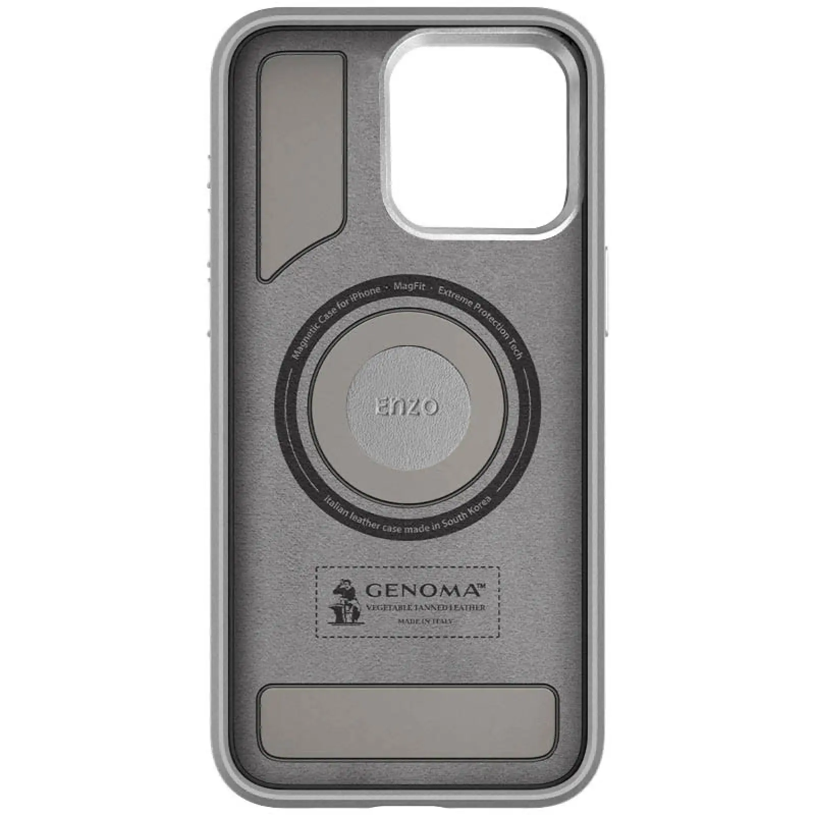 Чохол SGP PC+Leather with MagSafe для Apple iPhone 14 (6.1"), Grey 1, Штучна шкіра, купити оптом з доставкою