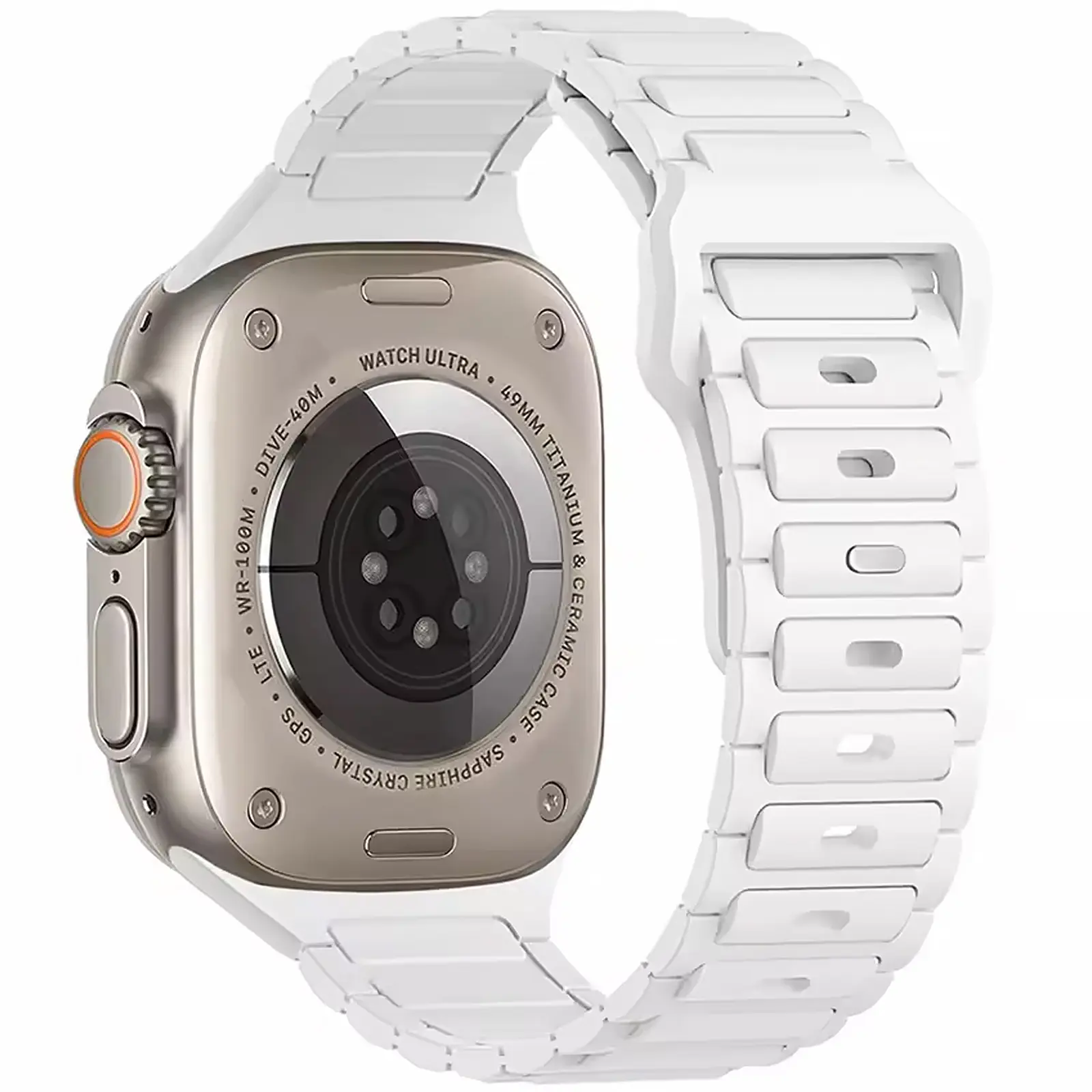 Силиконовый ремешок Defense для Apple Watch 42(ser.1-3)/44/45/46/49mm, White, Силикон (TPU), купить оптом с доставкой