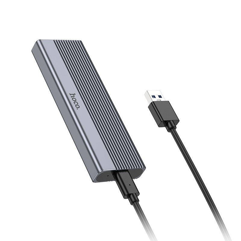 Зовнішня кишеня для M.2 SSD Hoco HB47 Enclosure (USB3.1/6Gbps) на малюнкі №1