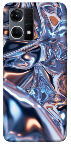 Чехол itsPrint Silver pattern для Oppo Reno 7 4G