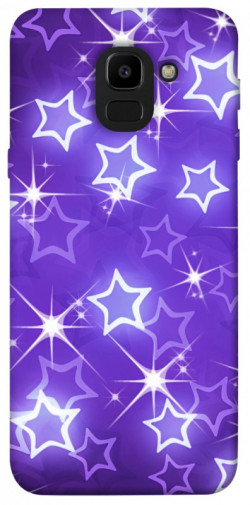 Чехол itsPrint Purple sparkles для Samsung J600F Galaxy J6 (2018)