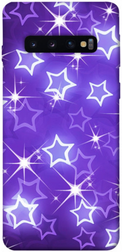 Чехол itsPrint Purple sparkles для Samsung Galaxy S10