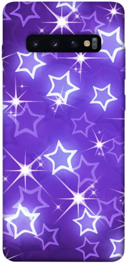 Чехол itsPrint Purple sparkles для Samsung Galaxy S10+