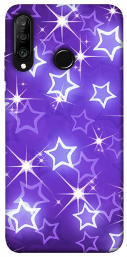Чехол itsPrint Purple sparkles для Huawei P30 lite