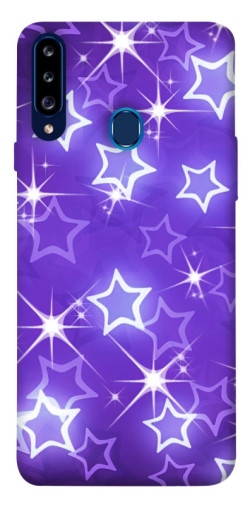 Чехол itsPrint Purple sparkles для Samsung Galaxy A20s