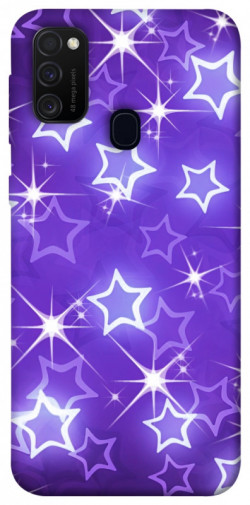 Чохол itsPrint Purple sparkles для Samsung Galaxy M30s / M21