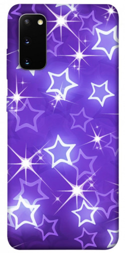 Чехол itsPrint Purple sparkles для Samsung Galaxy S20