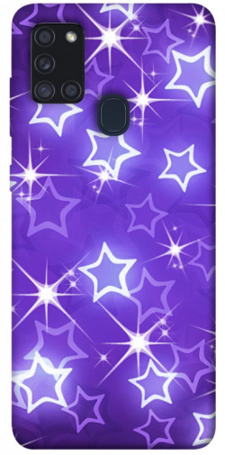 Чехол itsPrint Purple sparkles для Samsung Galaxy A21s
